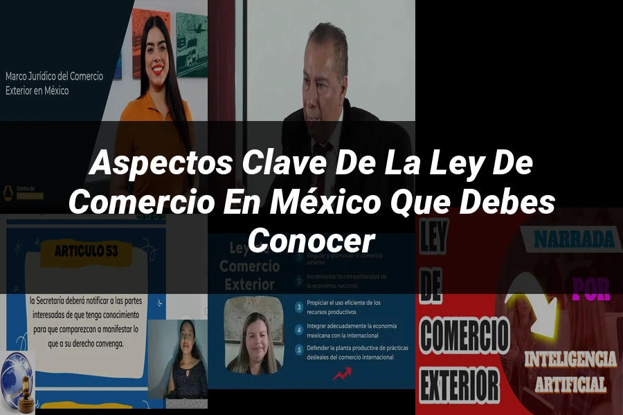 "Aspectos Clave de la Ley de Comercio en México que Debes Conocer"