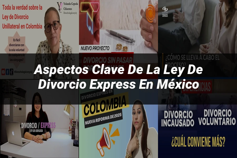 "Aspectos Clave de la Ley de Divorcio Express en México"
