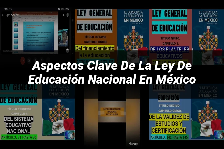 "Aspectos Clave de la Ley de Educación Nacional en México"