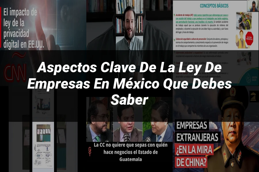 "Aspectos Clave de la Ley de Empresas en México que Debes Saber"