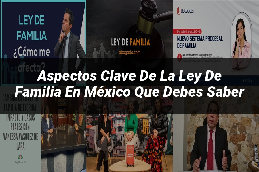 "Aspectos Clave de la Ley de Familia en México que Debes Saber"