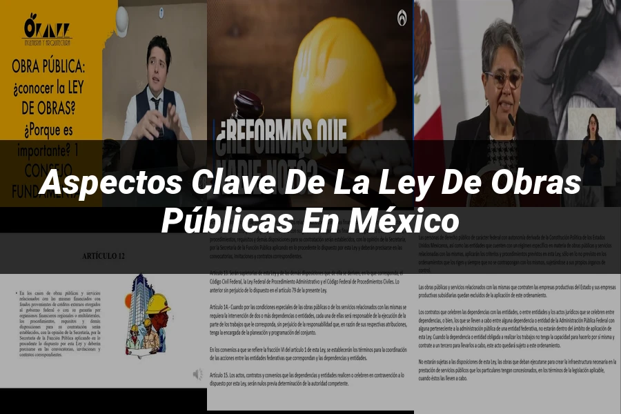 "Aspectos Clave de la Ley de Obras Públicas en México"