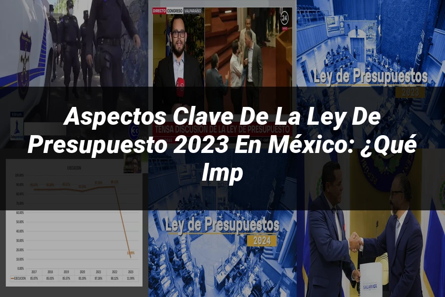 "Aspectos Clave de la Ley de Presupuesto 2023 en México: ¿Qué Imp