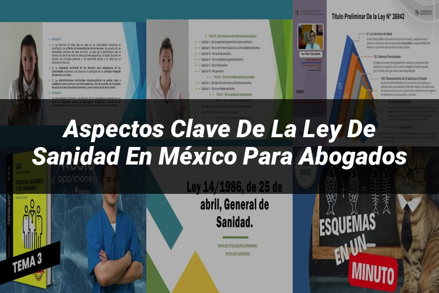 "Aspectos Clave de la Ley de Sanidad en México para Abogados"