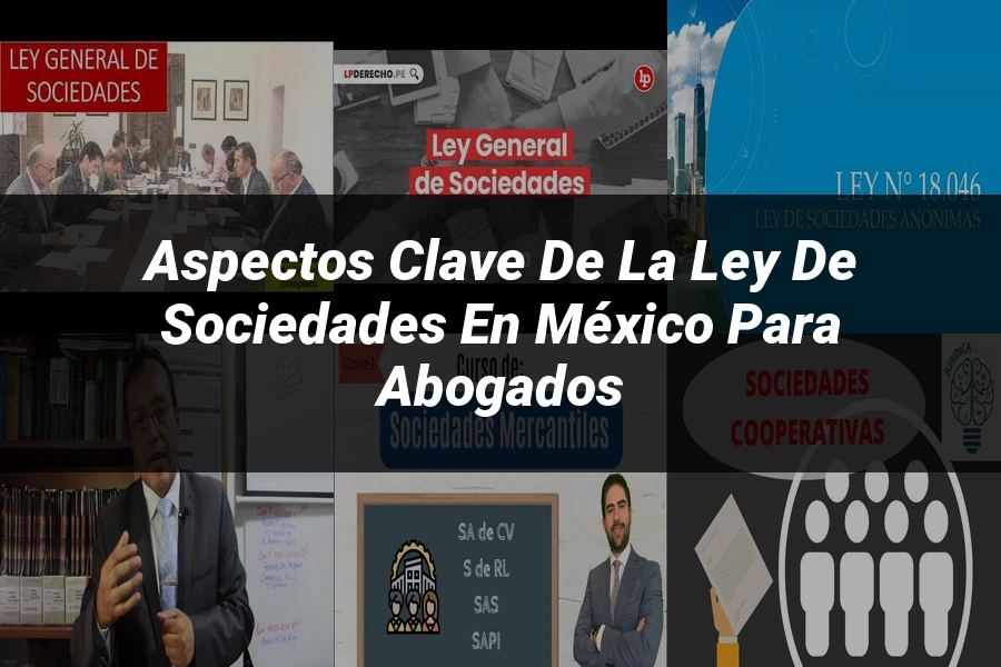 "Aspectos Clave de la Ley de Sociedades en México para Abogados"