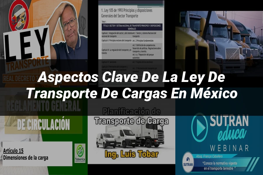 "Aspectos Clave de la Ley de Transporte de Cargas en México"