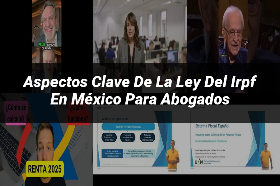 "Aspectos Clave de la Ley del IRPF en México para Abogados"