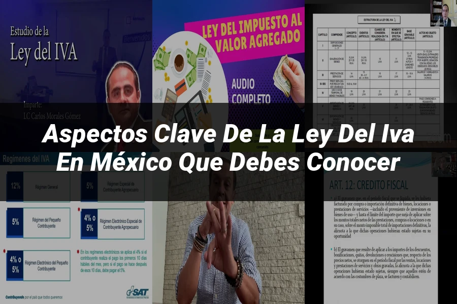 "Aspectos Clave de la Ley del IVA en México que Debes Conocer"