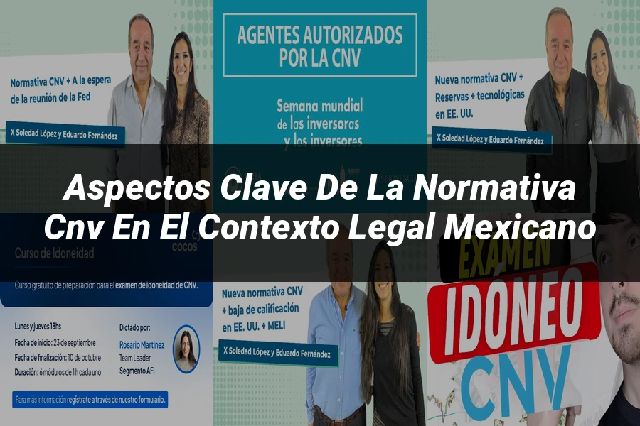 "Aspectos Clave de la Normativa CNV en el Contexto Legal Mexicano"