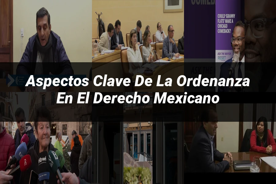 "Aspectos Clave de la Ordenanza en el Derecho Mexicano"