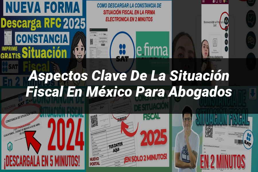 "Aspectos Clave de la Situación Fiscal en México para Abogados"