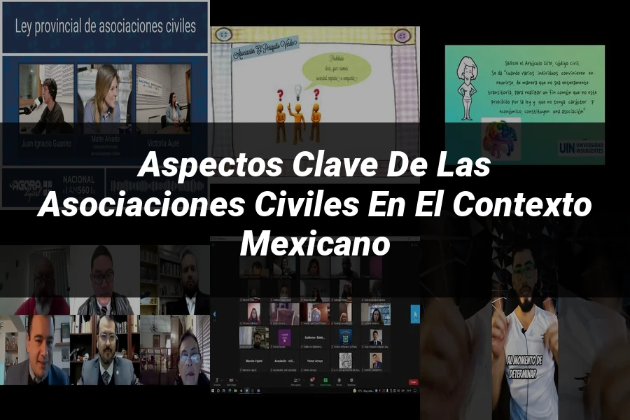 "Aspectos Clave de las Asociaciones Civiles en el Contexto Mexicano"