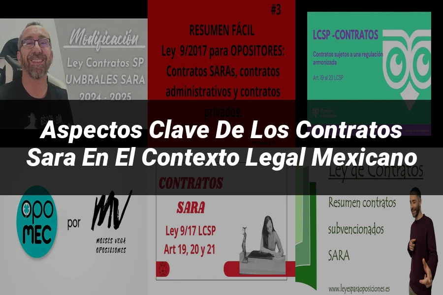 "Aspectos Clave de los Contratos Sara en el Contexto Legal Mexicano"