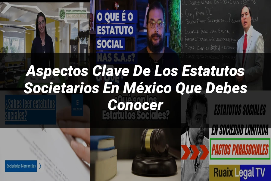 "Aspectos Clave de los Estatutos Societarios en México que Debes Conocer"