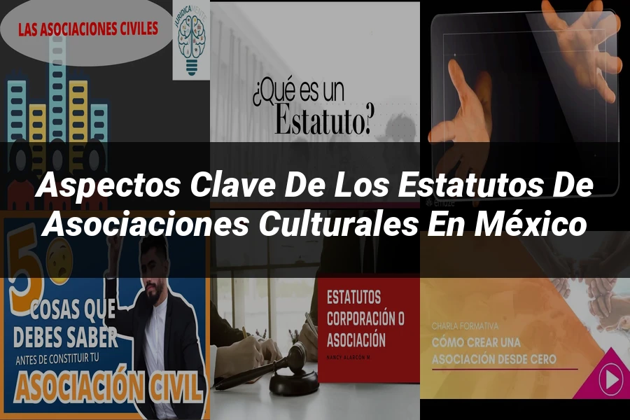 "Aspectos Clave de los Estatutos de Asociaciones Culturales en México"