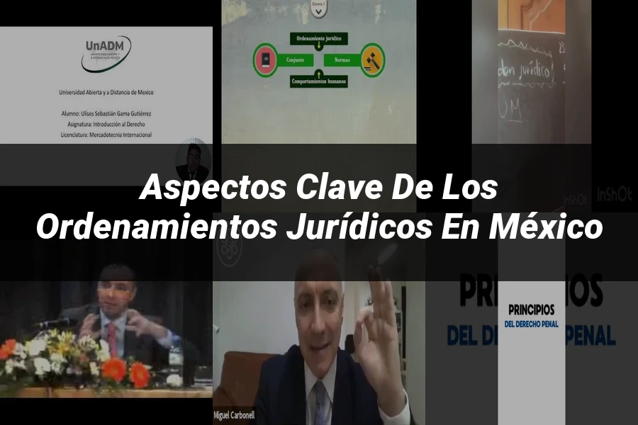 "Aspectos Clave de los Ordenamientos Jurídicos en México"