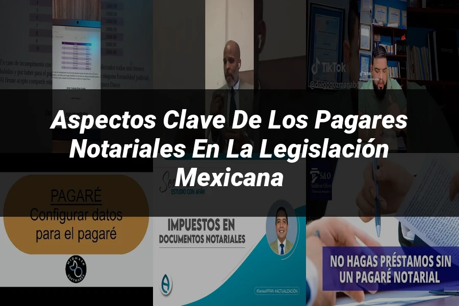 "Aspectos Clave de los Pagares Notariales en la Legislación Mexicana"