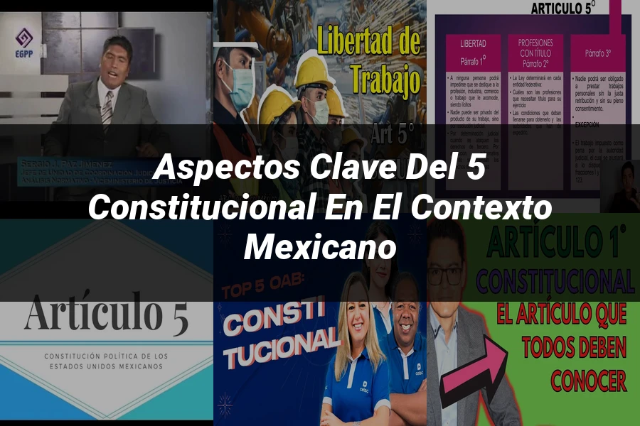 "Aspectos Clave del 5 Constitucional en el Contexto Mexicano"
