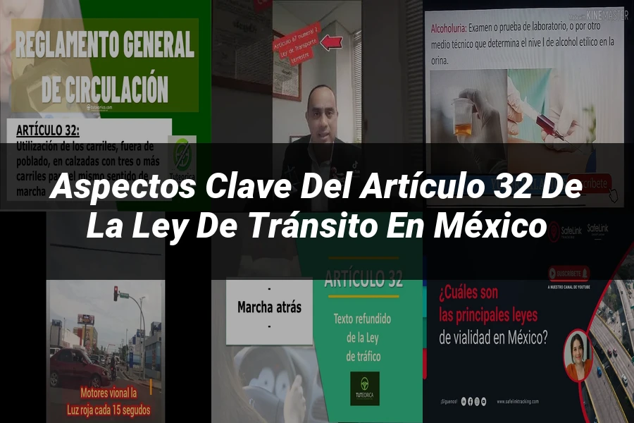 "Aspectos Clave del Artículo 32 de la Ley de Tránsito en México"