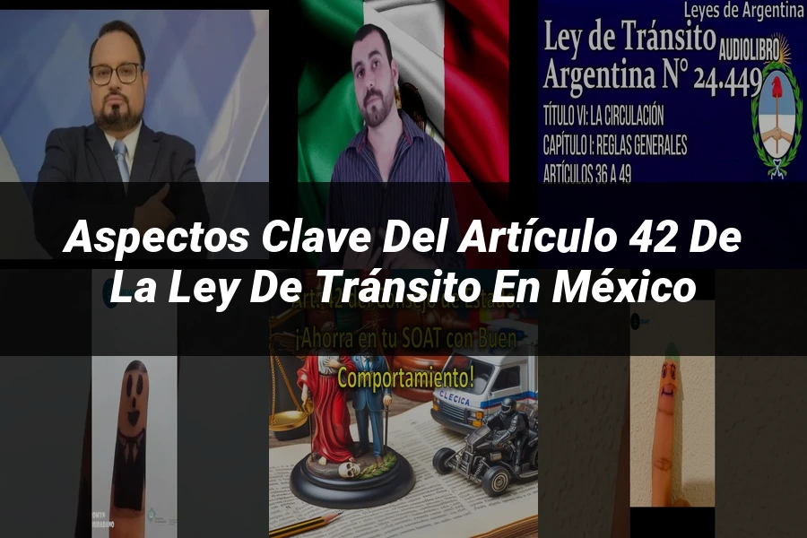 "Aspectos Clave del Artículo 42 de la Ley de Tránsito en México"