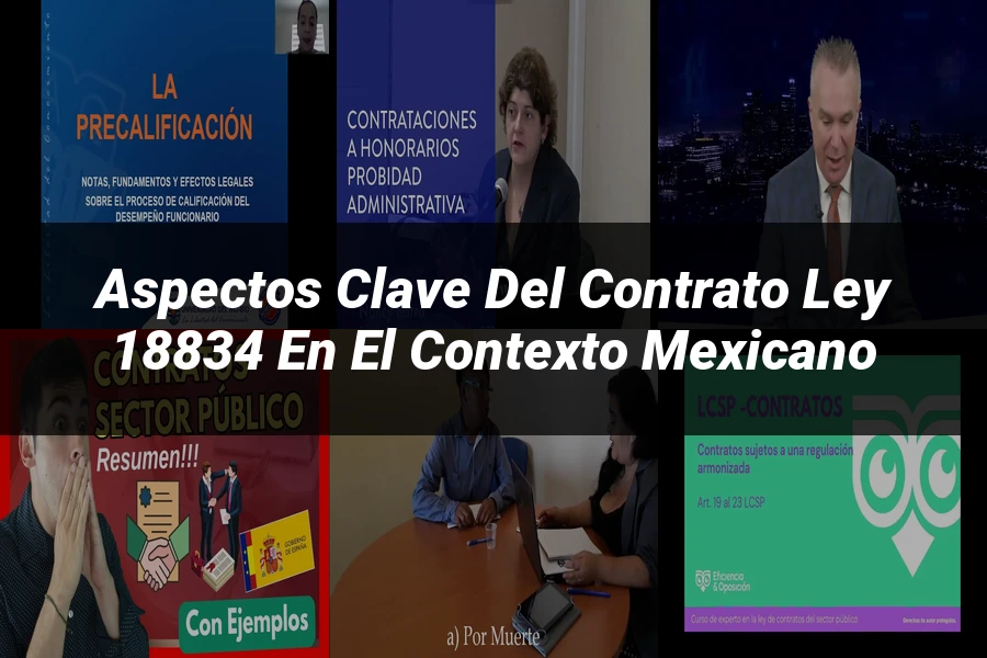 "Aspectos Clave del Contrato Ley 18834 en el Contexto Mexicano"