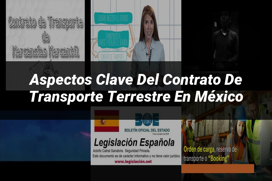 "Aspectos Clave del Contrato de Transporte Terrestre en México"