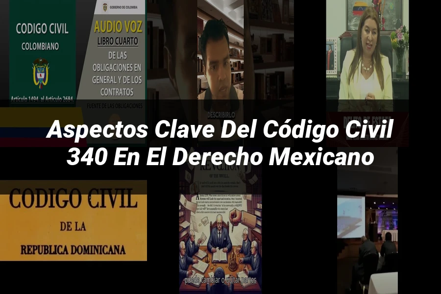 "Aspectos Clave del Código Civil 340 en el Derecho Mexicano"