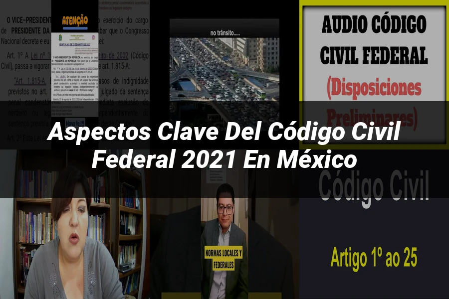 "Aspectos Clave del Código Civil Federal 2021 en México"