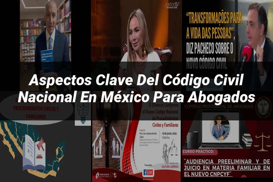 "Aspectos Clave del Código Civil Nacional en México para Abogados"