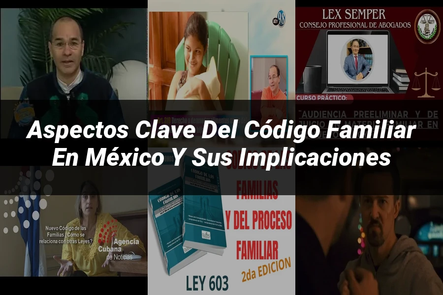 "Aspectos Clave del Código Familiar en México y sus Implicaciones"
