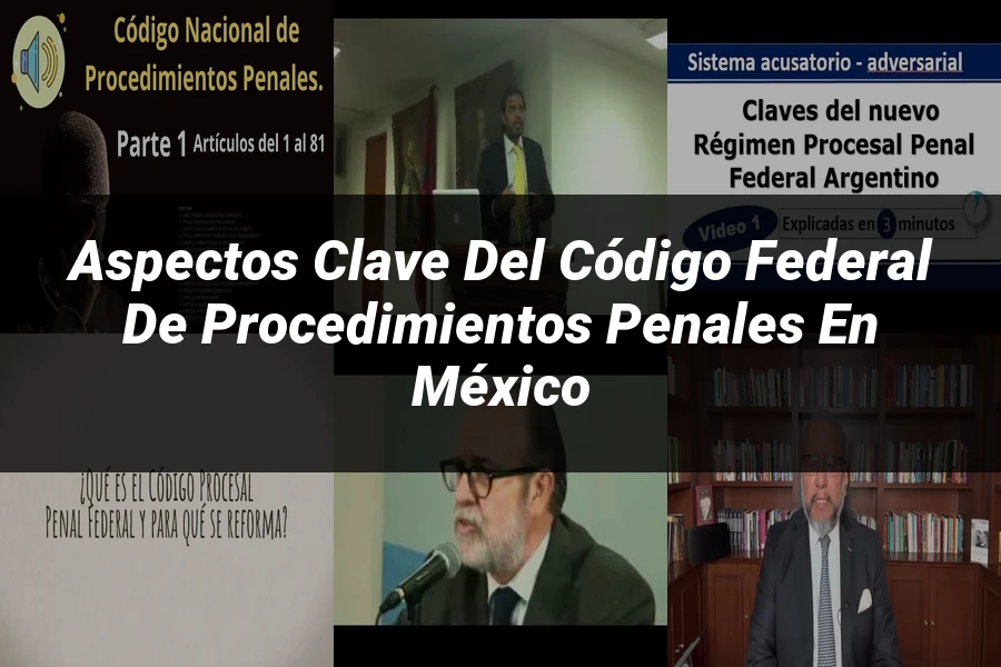 "Aspectos Clave del Código Federal de Procedimientos Penales en México"