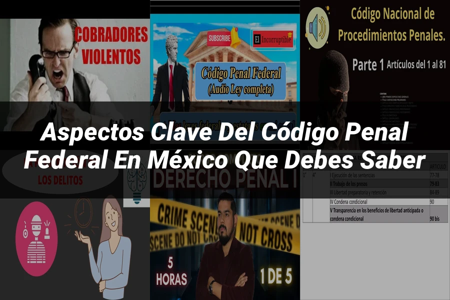 "Aspectos Clave del Código Penal Federal en México que Debes Saber"