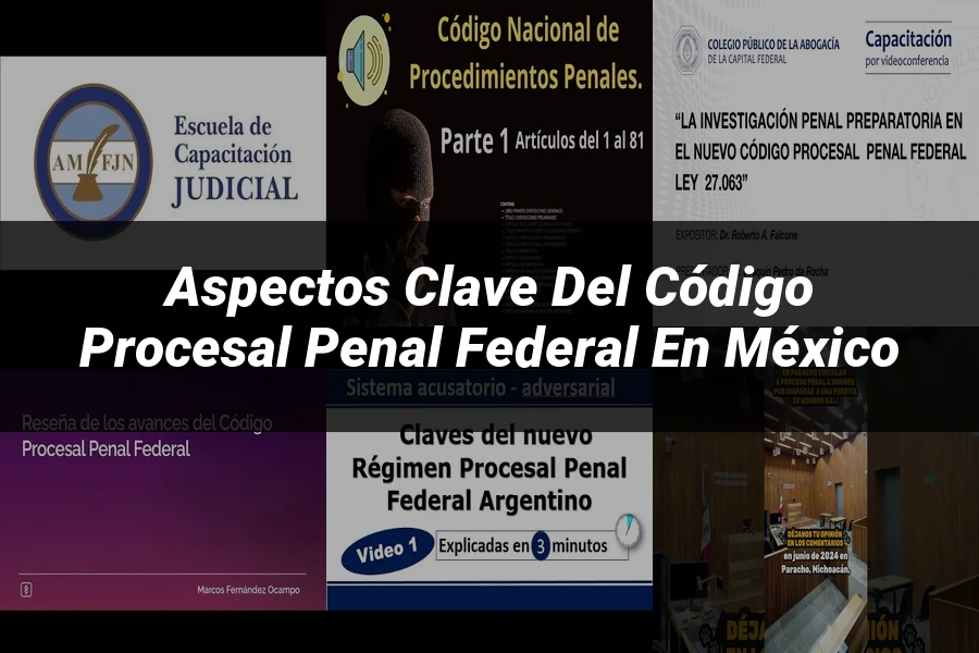"Aspectos Clave del Código Procesal Penal Federal en México"