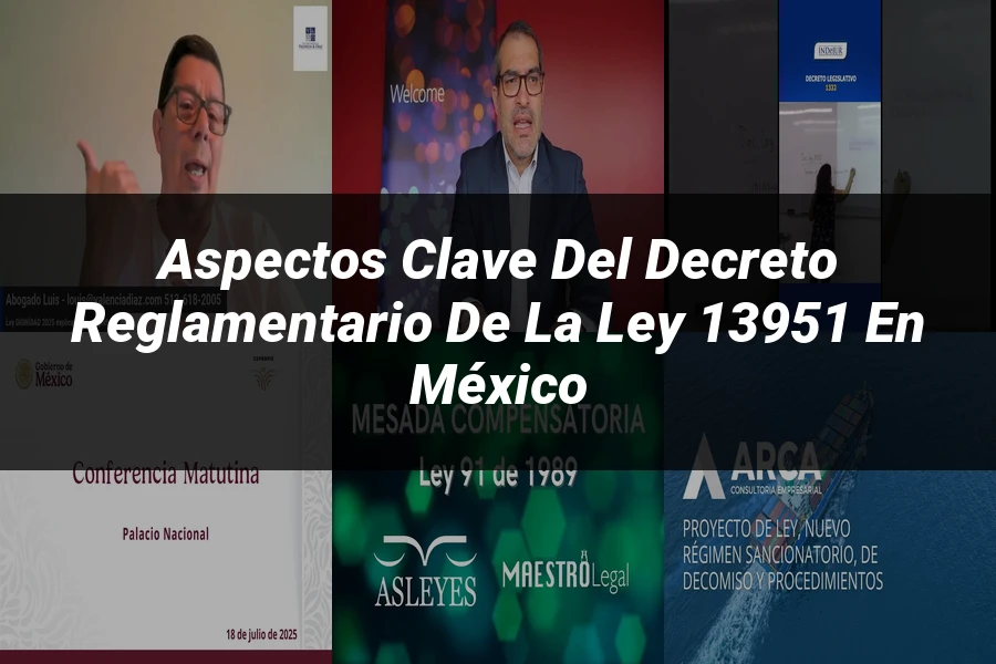 "Aspectos Clave del Decreto Reglamentario de la Ley 13951 en México"