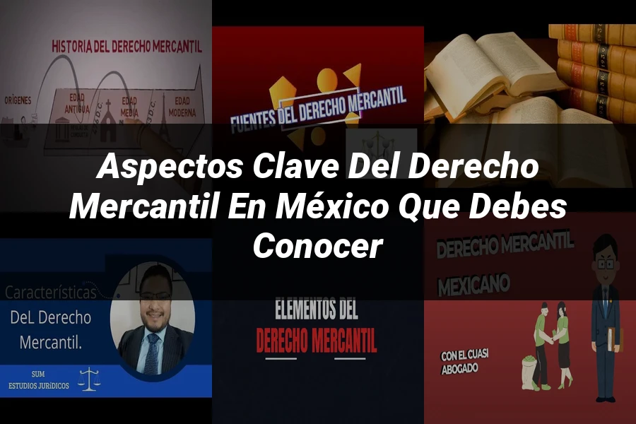 "Aspectos Clave del Derecho Mercantil en México que Debes Conocer"