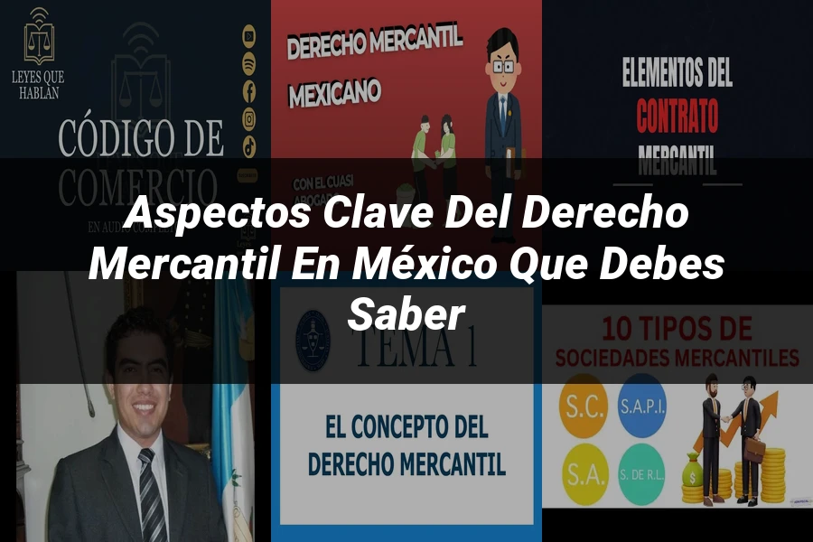 "Aspectos Clave del Derecho Mercantil en México que Debes Saber"