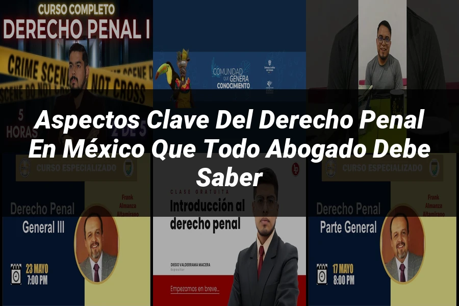 "Aspectos Clave del Derecho Penal en México que Todo Abogado Debe Saber"