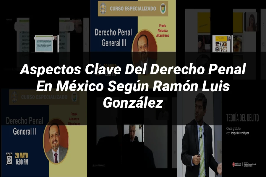 "Aspectos Clave del Derecho Penal en México según Ramón Luis González"