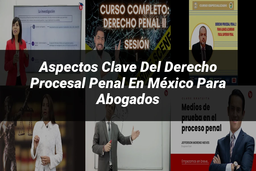 "Aspectos Clave del Derecho Procesal Penal en México para Abogados"
