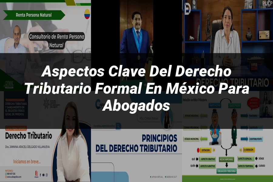 "Aspectos Clave del Derecho Tributario Formal en México para Abogados"