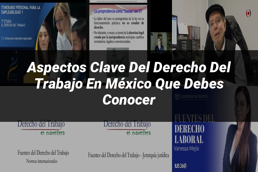 "Aspectos Clave del Derecho del Trabajo en México que Debes Conocer"