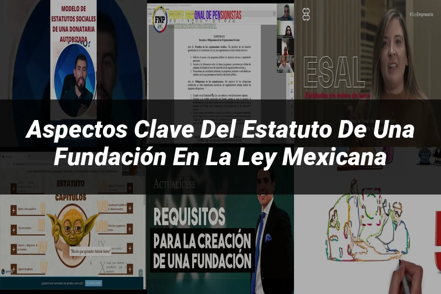 "Aspectos Clave del Estatuto de una Fundación en la Ley Mexicana"