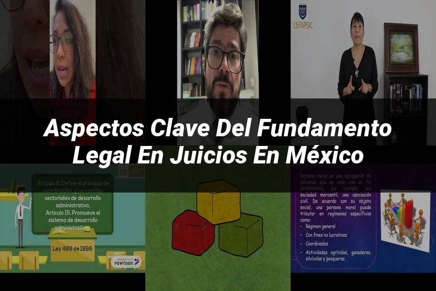 "Aspectos Clave del Fundamento Legal en Juicios en México"