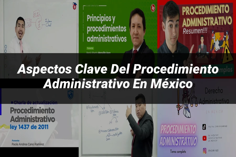 "Aspectos Clave del Procedimiento Administrativo en México"