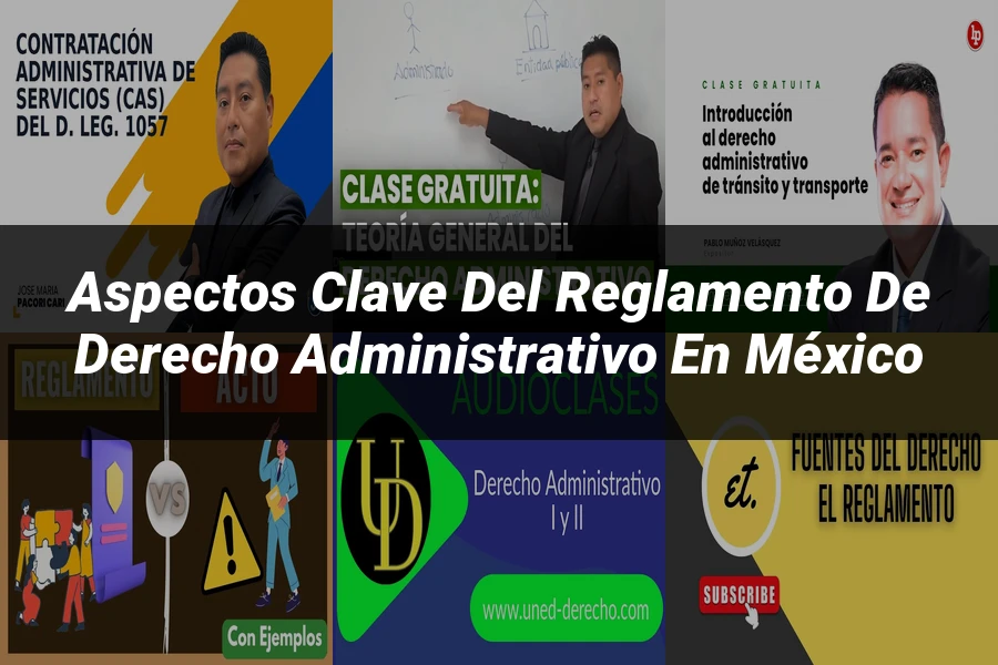"Aspectos Clave del Reglamento de Derecho Administrativo en México"