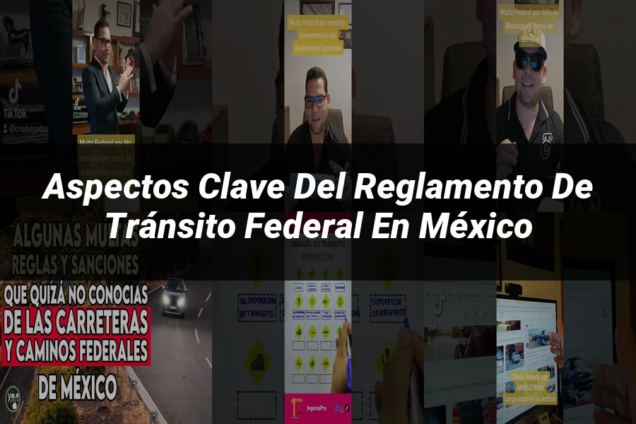 "Aspectos Clave del Reglamento de Tránsito Federal en México"