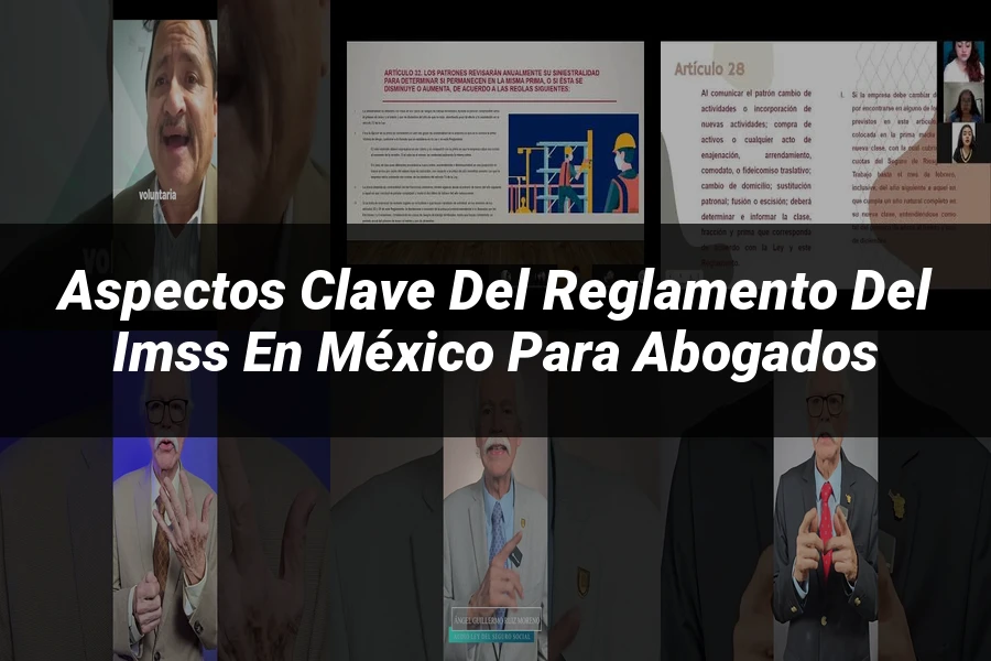 "Aspectos Clave del Reglamento del IMSS en México para Abogados"