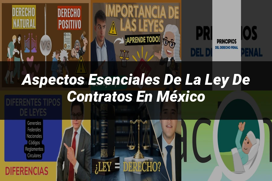 "Aspectos Esenciales de la Ley de Contratos en México"
