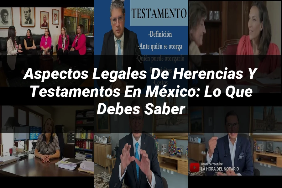 "Aspectos Legales de Herencias y Testamentos en México: Lo que Debes Saber"