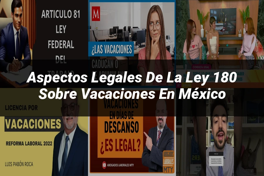 "Aspectos Legales de la Ley 180 sobre Vacaciones en México"